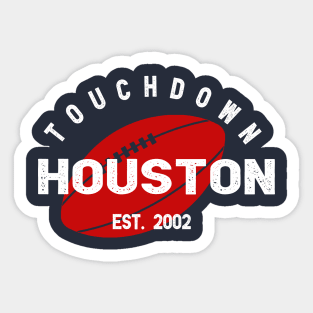 Houston Football Team Sticker